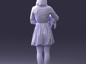woman with dog 0921-2 Model 3D