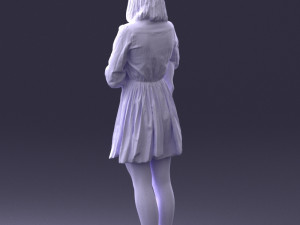 woman with dog 0921-2 Model 3D