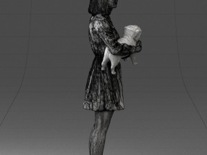 woman with dog 0921-2 Model 3D