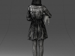 woman with dog 0921-2 Model 3D