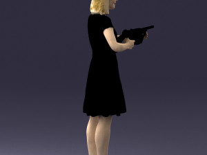 gangster girl 0921-1 3d print ready 3D Принт Модель