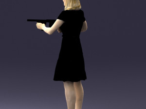 gangster girl 0921-1 3d print ready 3D Принт Модель