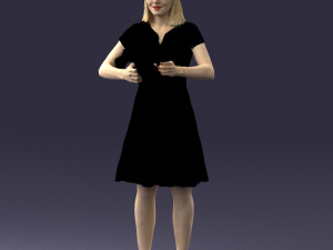 gangster girl 0921-1 3d print ready 3D Принт Модель