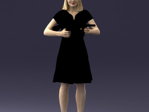 gangster girl 0921-1 3d print ready 3D Принт Модель