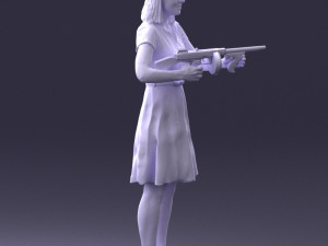 gangster girl 0921-1 3d print ready 3D Принт Модель