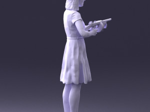 gangster girl 0921-1 3d print ready 3D Принт Модель