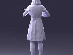 gangster girl 0921-1 3d print ready 3D Принт Модель