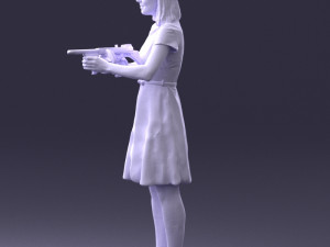 gangster girl 0921-1 3d print ready 3D Принт Модель