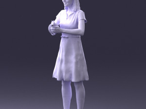 gangster girl 0921-1 3d print ready 3D Принт Модель
