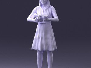 gangster girl 0921-1 3d print ready 3D Принт Модель