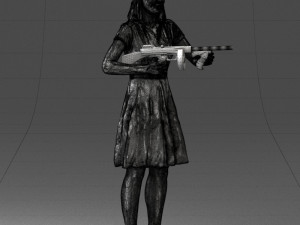 gangster girl 0921-1 3d print ready 3D Принт Модель
