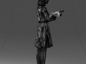 gangster girl 0921-1 3d print ready 3D Принт Модель