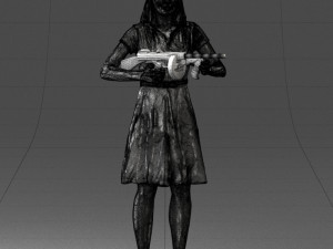 gangster girl 0921-1 3d print ready 3D Принт Модель