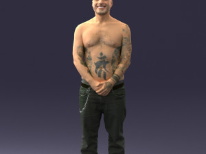 tatoo man 0831 3D Model