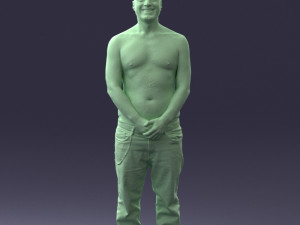 tatoo man 0831 3d print ready Model Cetak 3D