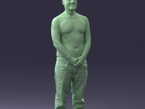tatoo man 0831 3d print ready Model Cetak 3D