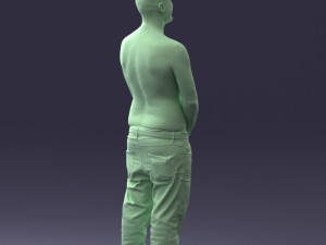 tatoo man 0831 3d print ready Model Cetak 3D