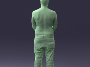 tatoo man 0831 3d print ready Model Cetak 3D