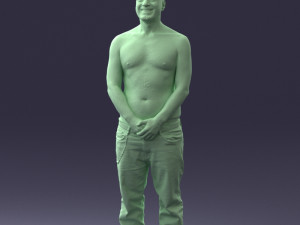 tatoo man 0831 3d print ready Model Cetak 3D