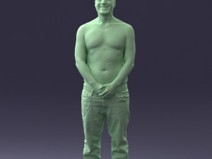 tatoo man 0831 3d print ready Model Cetak 3D