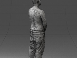 tatoo man 0831 3d print ready Model Cetak 3D