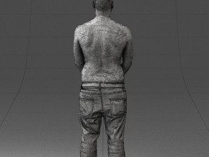 tatoo man 0831 3d print ready Model Cetak 3D