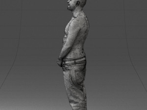 tatoo man 0831 3d print ready Model Cetak 3D