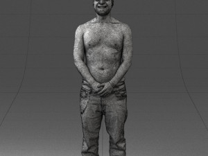 tatoo man 0831 3d print ready Model Cetak 3D