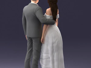 000253 Wedding Couple 0219 3dp 3D Print Model