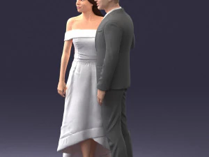 000253 Wedding Couple 0219 3dp 3D Print Model