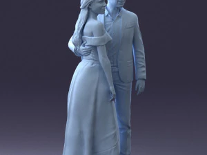 000253 Wedding Couple 0219 3dp 3D Print Model