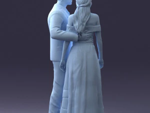 000253 Wedding Couple 0219 3dp 3D Print Model