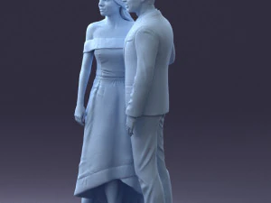 000253 Wedding Couple 0219 3dp 3D Print Model