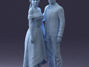000253 Wedding Couple 0219 3dp 3D Print Model