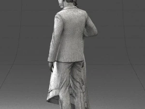 000253 Wedding Couple 0219 3dp 3D Print Model