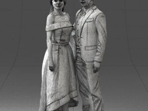 000253 Wedding Couple 0219 3dp 3D Print Model