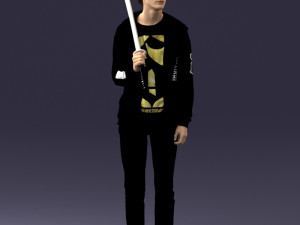 man with sword 0107 Modèle 3D
