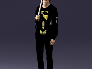 man with sword 0107 Model 3D