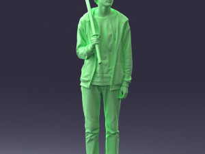 man with sword 0107 Model 3D