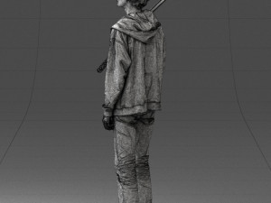 man with sword 0107 Model 3D