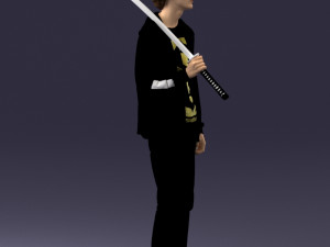 man with sword 0107 3d print ready 3D प्रिंट मॉडल