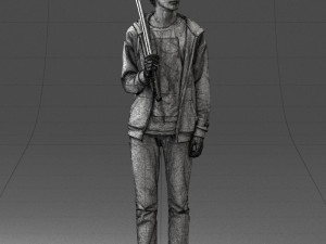 man with sword 0107 3d print ready 3D प्रिंट मॉडल