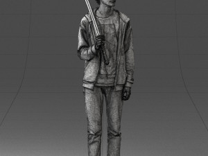 man with sword 0107 3d print ready 3D प्रिंट मॉडल