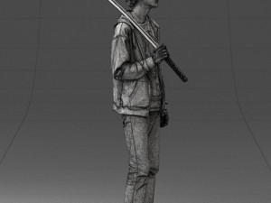 man with sword 0107 3d print ready 3D प्रिंट मॉडल