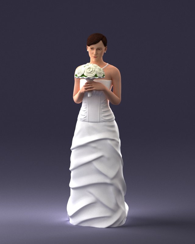 bride 1009 3d print ready 3D Принт Модель .c4d .max .obj .3ds .fbx .stl .blend 