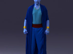 000301 Mavi Cin Karakteri 1101 3D Model