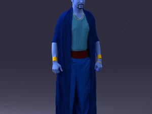000301 Blue Genie Character 1101 3dp 3D Print Model