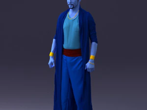 000301 Blue Genie Character 1101 3dp 3D Print Model