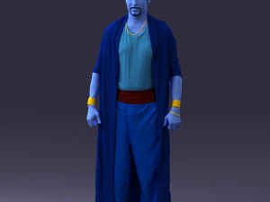 000301 Blue Genie Character 1101 3dp 3D Print Model