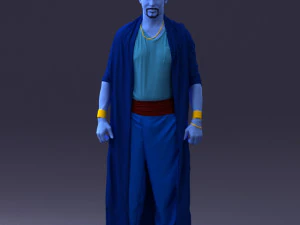 000301 Blue Genie Character 1101 3dp 3D Print Model